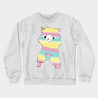 Rainbow Alpaca - Blue Crewneck Sweatshirt